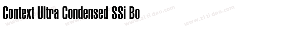 Context Ultra Condensed SSi Bold Ultra Condensed字体转换